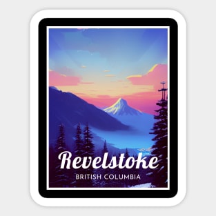 Revelstoke British Columbia Canada ski Sticker